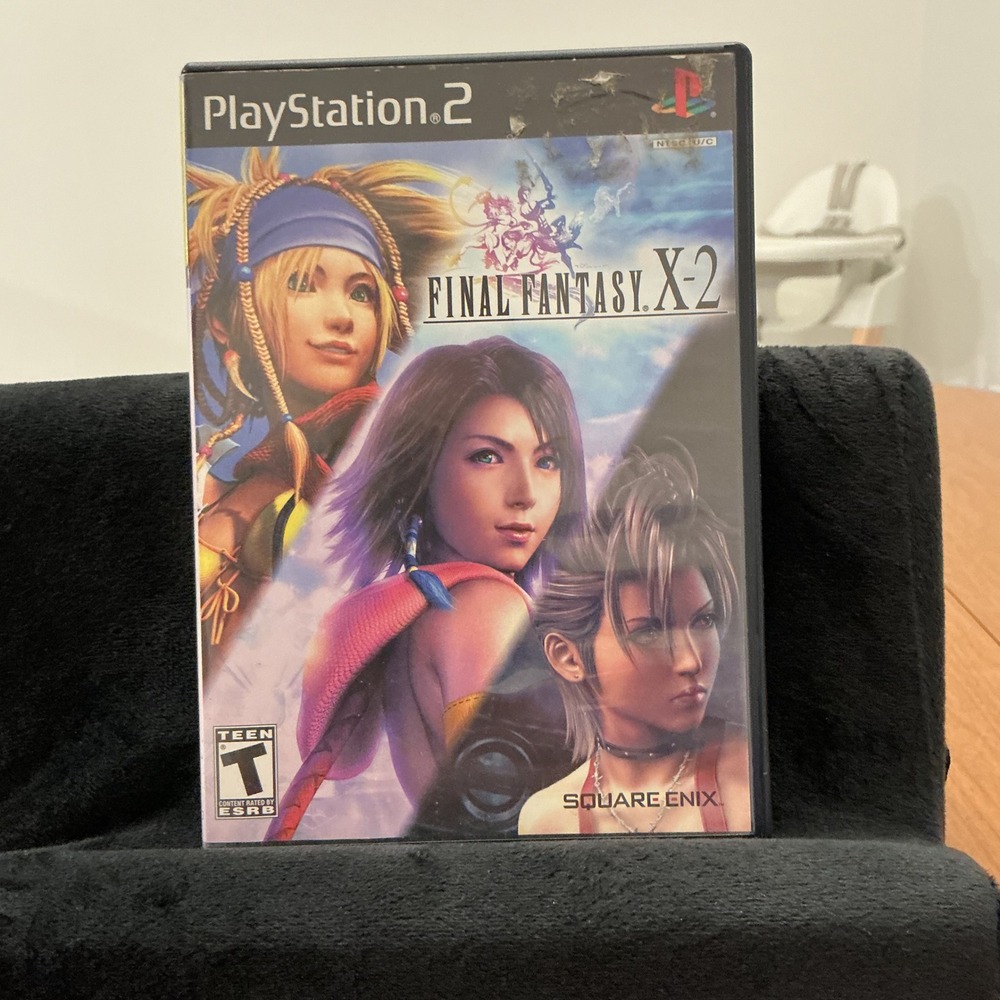 Y2K Square Enix Final Fantasy X-2 PlayStation 2 PS2 RPG Yuna Rikku Paine CIB